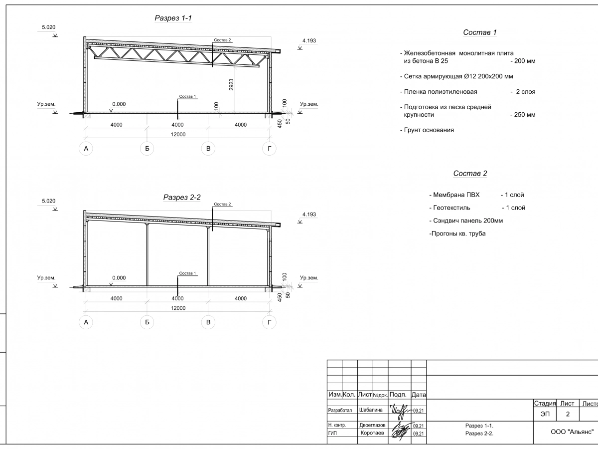 Планировка Магазин из сэндвич-панелей -  фото 1