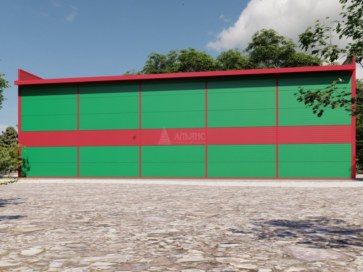 3D визуализация Склад из сэндвич-панелей - фото 4