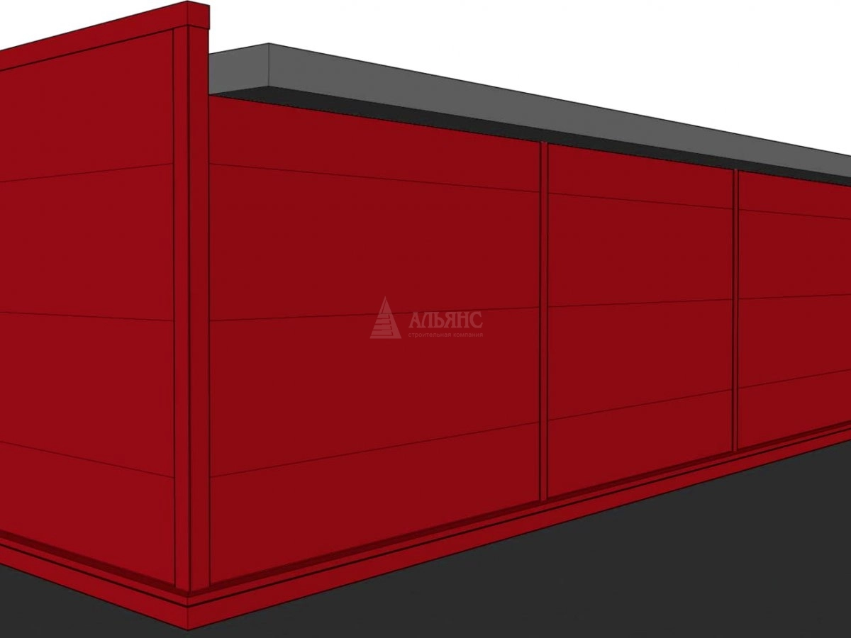 3D визуализация Проект павильона из сэндвич-панелей - фото 9